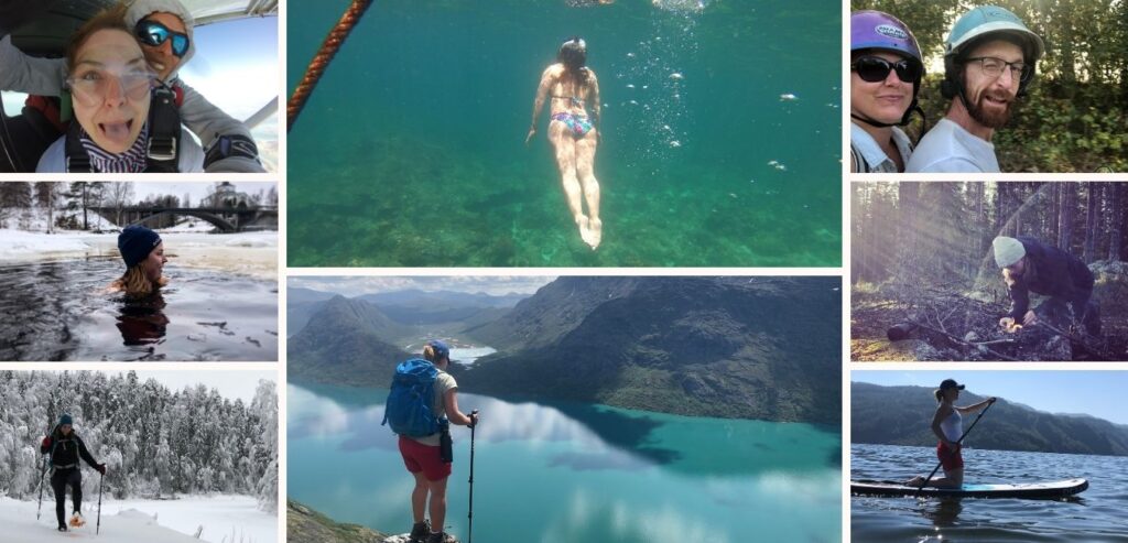 Kolaż zdjęć z moich pierwszych razy.