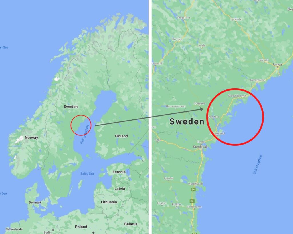 Mapa polozenia Wysokiego Wybrzeza