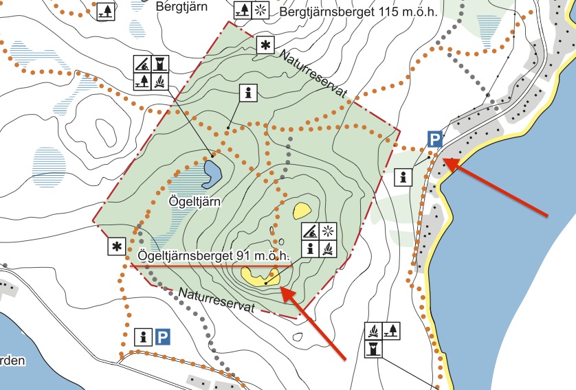 Mapa dojazdu do Ögeltjärn