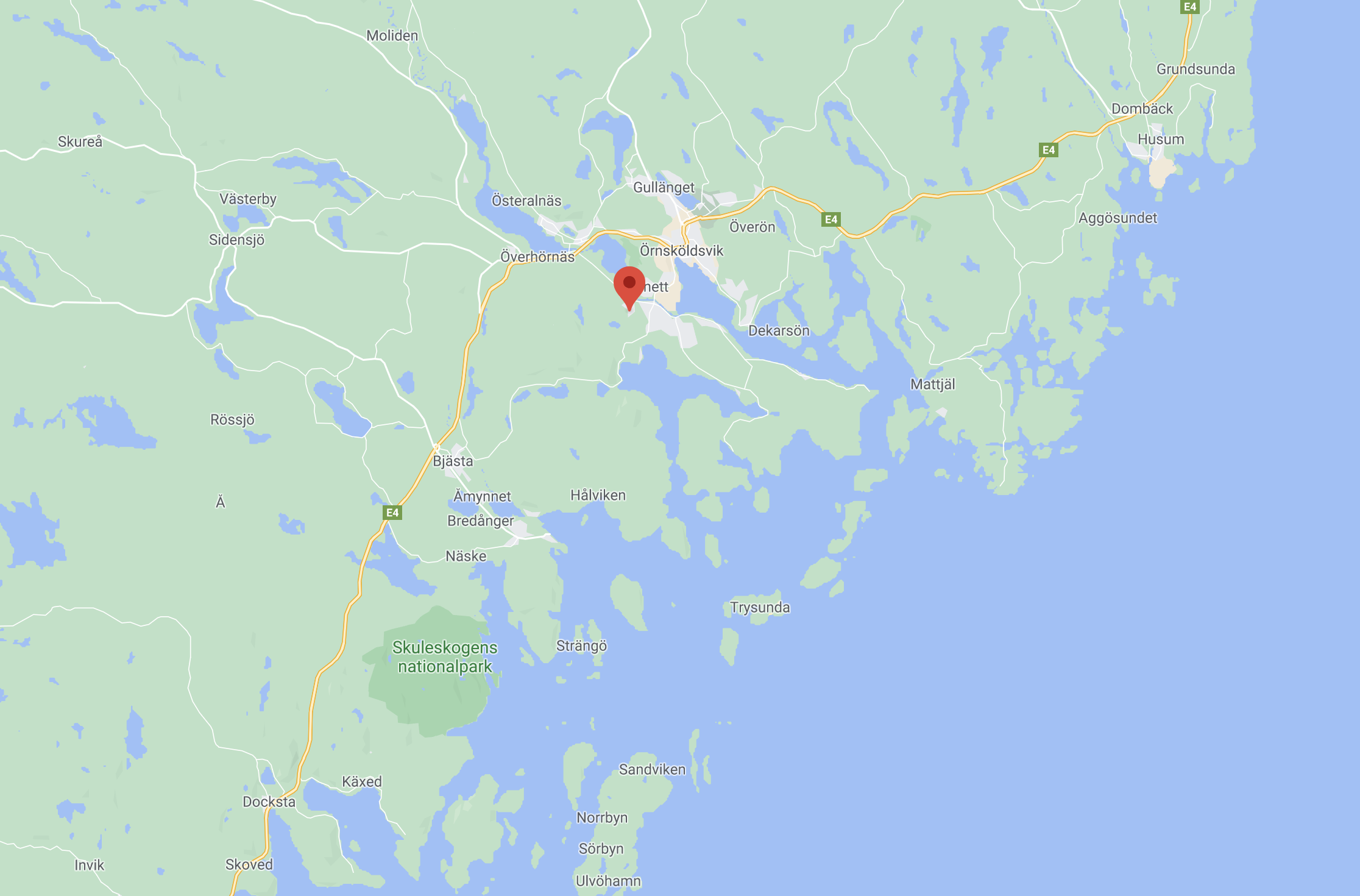 Jaskinia lodowa w Örnsköldsvik.